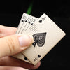 Creative Personality Cool Playing Cards Inflatable Electronic Windproof Lighter